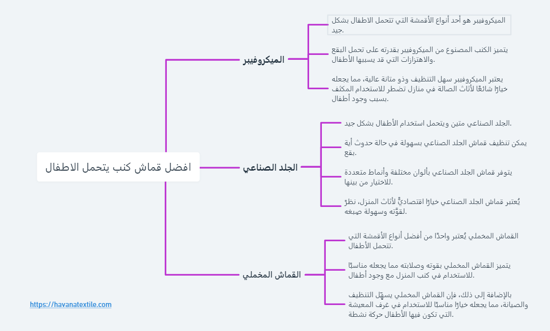 أفضل قماش كنب يتحمل الأطفال